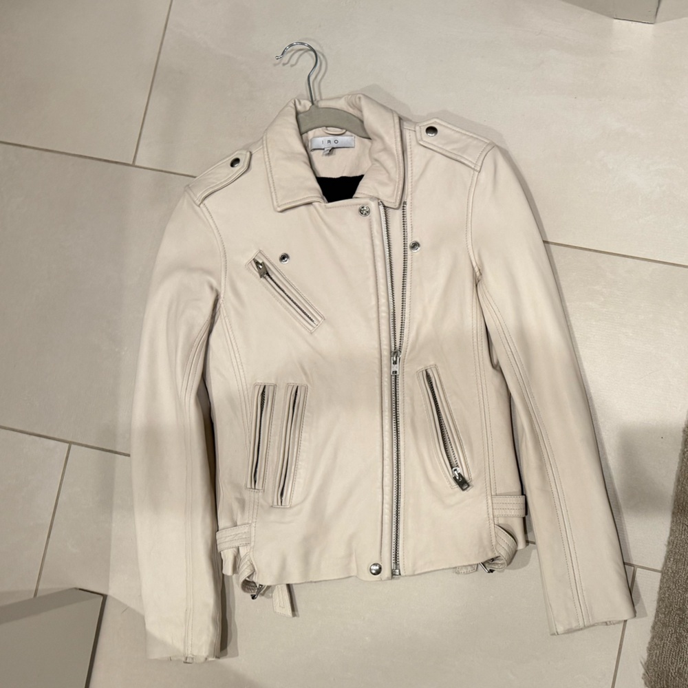 Iro Off-White Leather Jacket - image 2